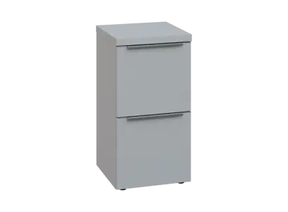 SIN 2 - 42Z kancelářská skříň, 2-zásuvková, 770x400x400, šedá